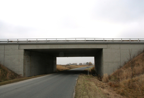 Podmostí, které obsahuje i celkem úzký pruh vegetace, pomáhá snižovat fragmentaci krajiny. Foto Petr Suvorov. 